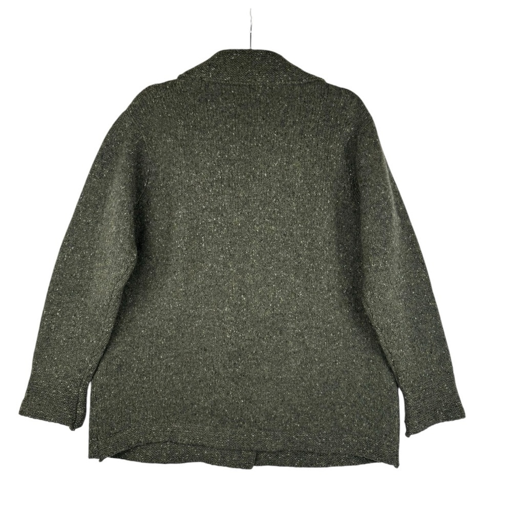 Kerry Traditions 100% Wool Cardigan Size M Green Womens Two Raws Button closure - Picture 4 of 7